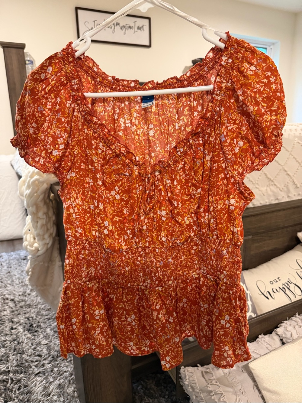 Floral Blouse with Ruffled Sleeves from Old Navy - Picture 6 of 10